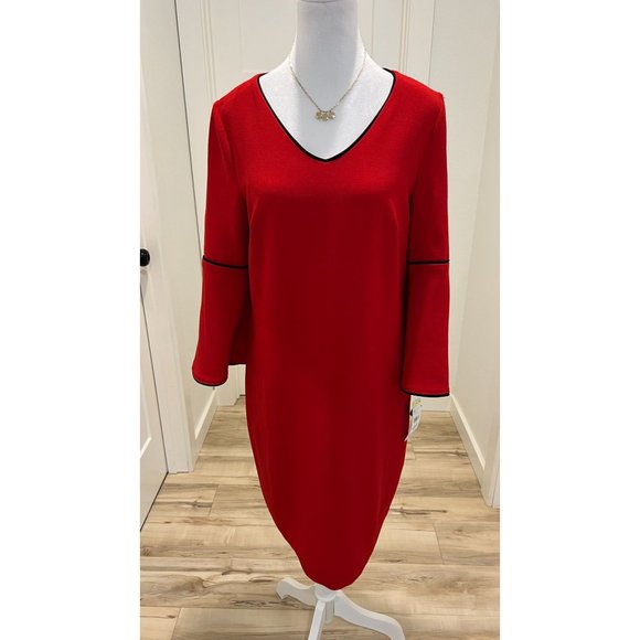 STUDIO ONE NEW YORK RED  DRESS - Picture 1 of 5